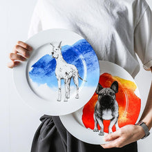 Load image into Gallery viewer, Alsatian / German Shepherd Love 10&quot; Bone China Dinner PlatesHome Decor