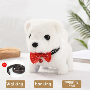 American Eskimo Dog Walking Puppy Plush Toy-Soft Toy-American Eskimo Dog, Dogs, Soft Toy, Stuffed Animal-1