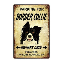 Load image into Gallery viewer, American Pit Bull Love Reserved Parking Sign BoardCarBorder CollieOne Size