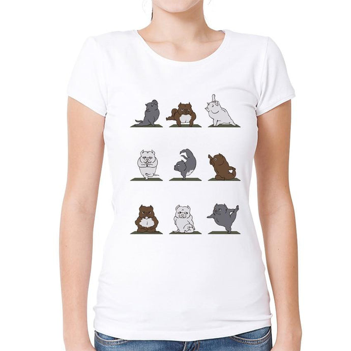 Yoga American Pit Bull Terrier Womens T Shirt-Apparel-American Pit Bull Terrier, Apparel, Dogs, Shirt, T Shirt, Z1-XXXL-1