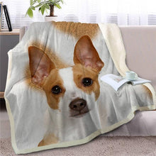 Load image into Gallery viewer, Australian Shepherd Love Soft Warm Fleece BlanketBlanketJack Russell TerrierSmall