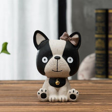 Load image into Gallery viewer, Baby Boston Terrier and Frenchie Table Top Piggy Bank OrnamentHome DecorBoston Terrier
