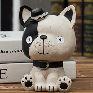Baby Boston Terrier and Frenchie Table Top Piggy Bank OrnamentHome DecorFrench Bulldog / Frenchie