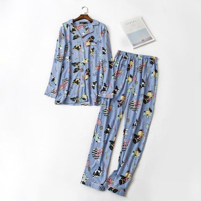 Baby French Bulldog 100% Cotton Pajama Set