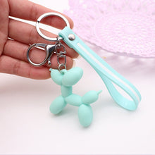 Load image into Gallery viewer, Balloon Poodle Love Keychains-Accessories-Accessories, Dogs, Keychain, Poodle-Green-Color Stripe-13