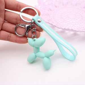 Balloon Poodle Love Keychains-Accessories-Accessories, Dogs, Keychain, Poodle-Green-Color Stripe-13