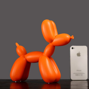 Balloon Poodle Love Resin Statues-Home Decor-Dogs, Home Decor, Poodle, Statue-Orange-4