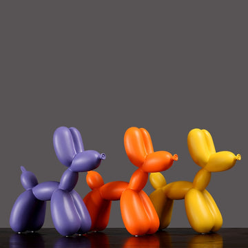 Balloon Poodle Love Resin Statues 360x