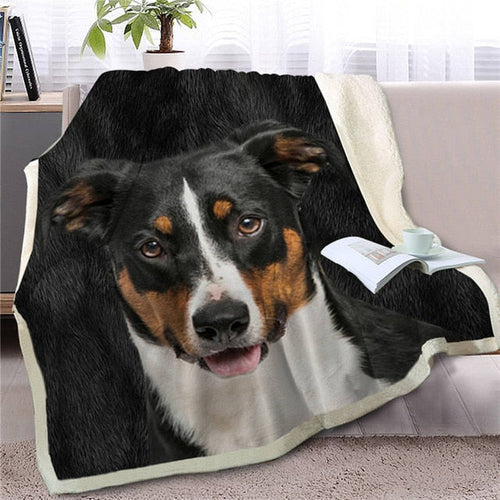 Basenji Love Soft Warm Fleece Blanket - Series 4-Home Decor-Basenji, Blankets, Dogs, Home Decor-Basenji - Black-Medium-1