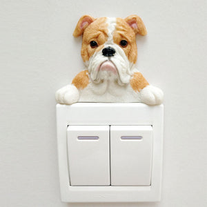 Basset Hound Love 3D Wall Sticker-Home Decor-Basset Hound, Dogs, Home Decor, Wall Sticker-English Bulldog-10