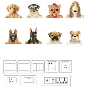 Basset Hound Love 3D Wall Sticker-Home Decor-Basset Hound, Dogs, Home Decor, Wall Sticker-2