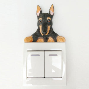 Basset Hound Love 3D Wall Sticker-Home Decor-Basset Hound, Dogs, Home Decor, Wall Sticker-Doberman-6