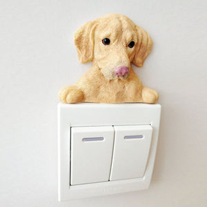 Basset Hound Love 3D Wall Sticker-Home Decor-Basset Hound, Dogs, Home Decor, Wall Sticker-Labrador-7