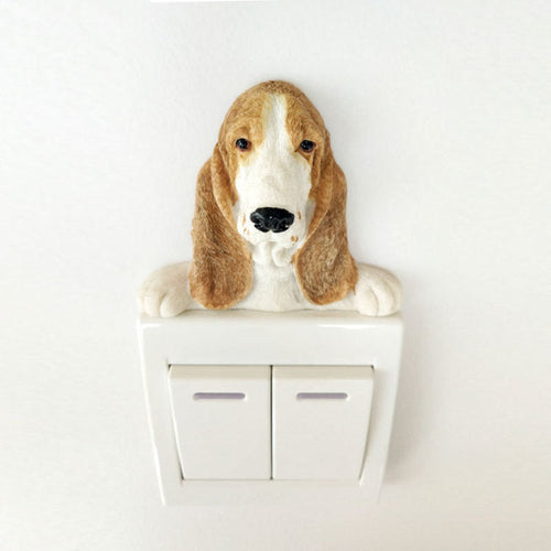 Basset Hound Love 3D Wall Sticker-Home Decor-Basset Hound, Dogs, Home Decor, Wall Sticker-Basset Hound-1