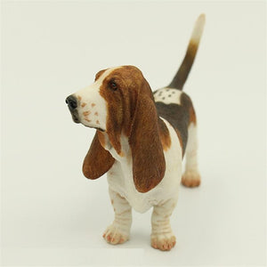 Basset Hound Love Lifelike Resin Figurine StatueHome Decor