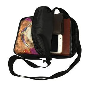 Basset Hound Under the Night Sky Messenger Bag-Accessories-Accessories, Bags, Basset Hound, Dogs-7