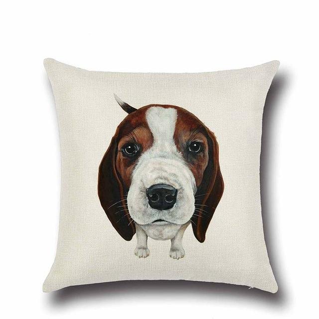 Image of a sweet and simple Beagle cushion cover