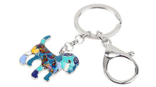 Load image into Gallery viewer, Image of beagle key chain in the color blue