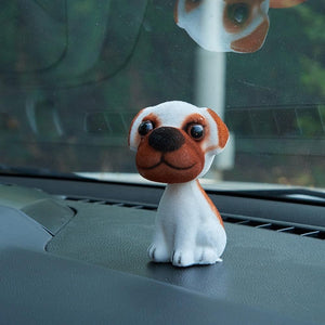 Beagle Love Bobblehead for CarCar AccessoriesPug - Silver