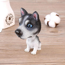 Load image into Gallery viewer, Image of a Husky bobblehead standing on the floor