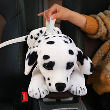 Load image into Gallery viewer, Image of a Dalmatian tissue box in the most adorable Dalmatian loving design