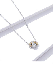 Beagle Love Studded Silver NecklaceDog Themed Jewellery