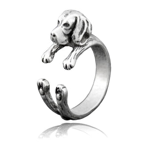 Image of Beagle wrap ring in the color silver