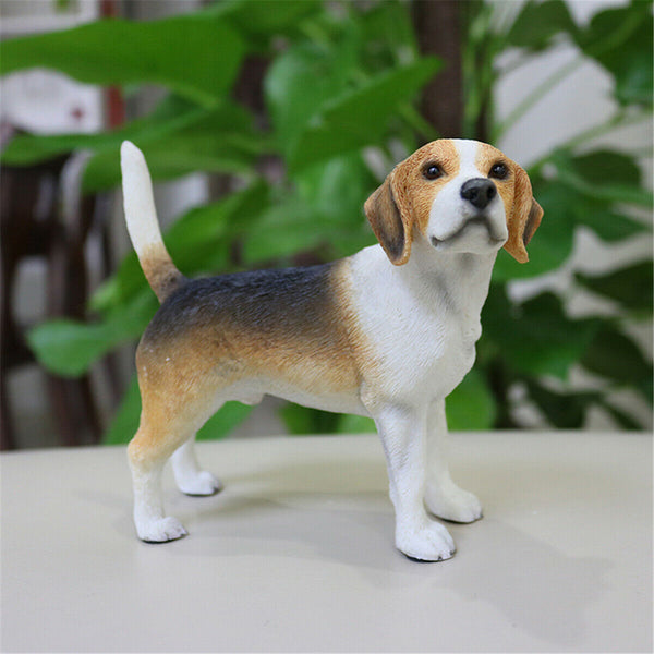 Beagle Love Lifelike Resin Figurine Statue