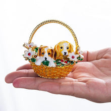 Load image into Gallery viewer, Beautiful Beagle Love Small Jewellery Box FigurineHome Decor