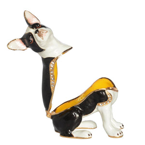 Open image of a cutest boston terrier jewelry box