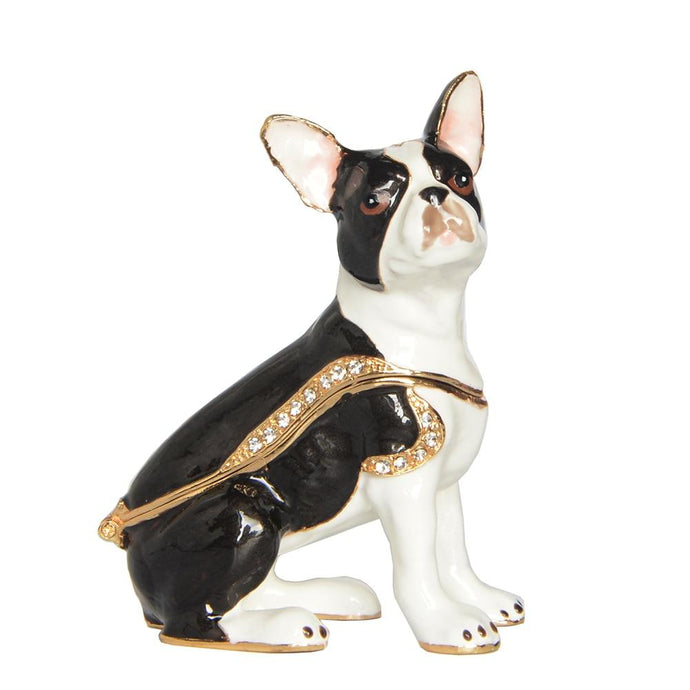 Image of a cutest boston terrier jewelry box