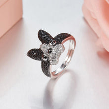 Load image into Gallery viewer, Image of a beautiful studded Boston Terrier ring