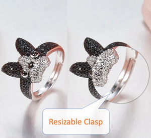 Image of a Boston Terrier ring with resizable clasps