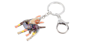 Beautiful Bull Terrier Love Enamel Keychains-Accessories-Accessories, Bull Terrier, Dogs, Keychain-11