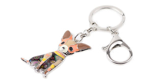 Beautiful Chihuahua Love Enamel Keychains-Accessories-Accessories, Chihuahua, Dogs, Keychain-9