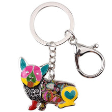 Load image into Gallery viewer, Beautiful Corgi Love Enamel Keychains-Accessories-Accessories, Corgi, Dogs, Keychain-Muliticolor-2