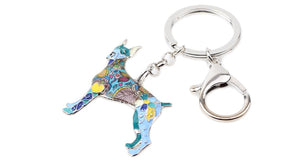 Beautiful Doberman Love Enamel Keychains-Accessories-Accessories, Doberman, Dogs, Keychain-11