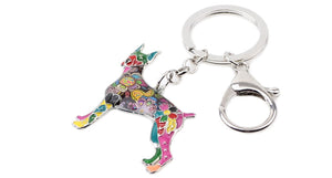 Beautiful Doberman Love Enamel Keychains-Accessories-Accessories, Doberman, Dogs, Keychain-8
