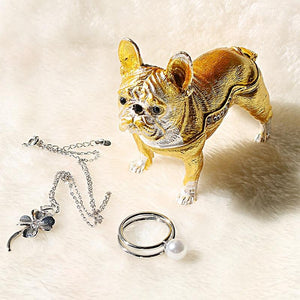 Beautiful French Bulldog Love Jewellery BoxHome Decor