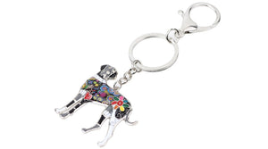Beautiful Great Dane Love Enamel Keychains-Accessories-Accessories, Dogs, Great Dane, Keychain-11