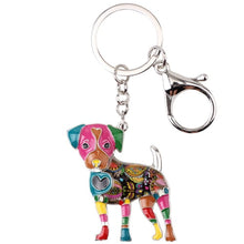 Load image into Gallery viewer, Beautiful Jack Russell Terrier Love Enamel Keychains-Accessories-Accessories, Dogs, Jack Russell Terrier, Keychain-Pink-2