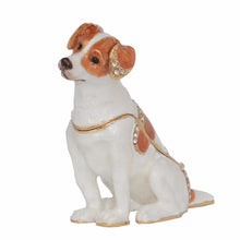 Load image into Gallery viewer, Beautiful Jack Russell Terrier Love Small Jewellery Box FigurineHome Decor