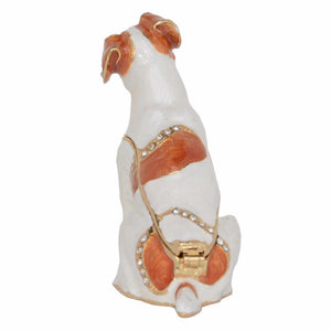 Beautiful Jack Russell Terrier Love Small Jewellery Box FigurineHome Decor