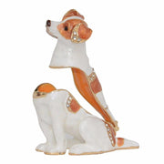 Beautiful Jack Russell Terrier Love Small Jewellery Box FigurineHome Decor