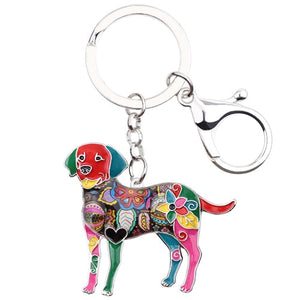 Beautiful Labrador Love Enamel Keychains-Accessories-Accessories, Black Labrador, Chocolate Labrador, Dogs, Keychain, Labrador-Multicolor-2