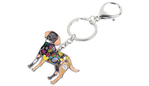 Beautiful Labrador Love Enamel Keychains-Accessories-Accessories, Black Labrador, Chocolate Labrador, Dogs, Keychain, Labrador-9