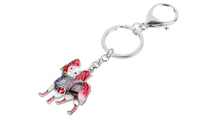 Beautiful Papillon Love Enamel Keychains-Accessories-Accessories, Dogs, Keychain, Papillon-8