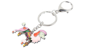 Beautiful Poodle Love Enamel Keychains-Accessories-Accessories, Dogs, Keychain, Poodle-9