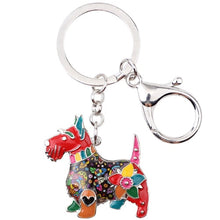Load image into Gallery viewer, Beautiful Scottish Terrier Love Enamel Keychains-Accessories-Accessories, Dogs, Keychain, Scottish Terrier-Multicolor-2