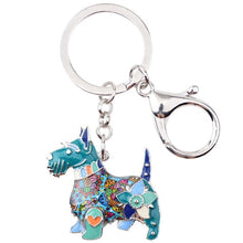 Load image into Gallery viewer, Beautiful Scottish Terrier Love Enamel Keychains-Accessories-Accessories, Dogs, Keychain, Scottish Terrier-Blue-7